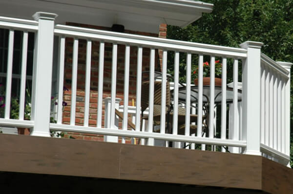 Close up view of bare stilts deck