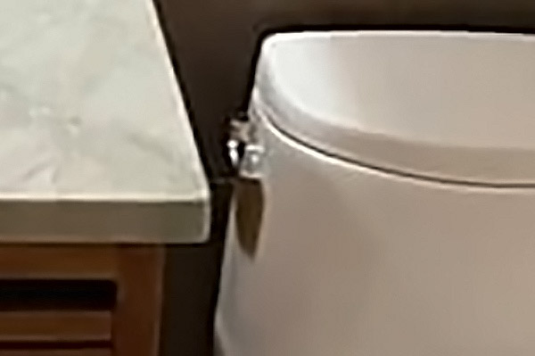 Close up of lovely toilet