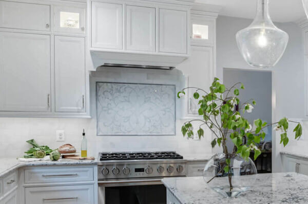 Image of white kitchen project bright an shiny