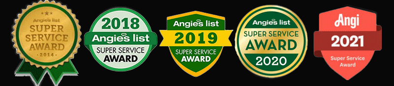 five time Angie's list Super Service Award winner