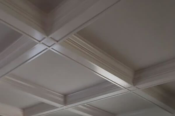 coffered ceiling close up
