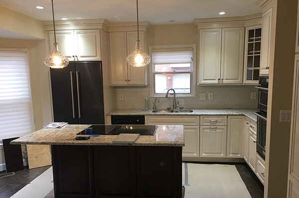 Galley style kitchen in McLean